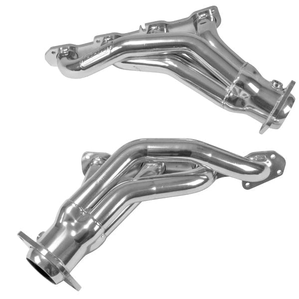 BBK Polished Silver Ceramic 1 - 7/8" Shorty Headers 2005 - 2010 Challenger/Charger 6.1L - Speedlogix