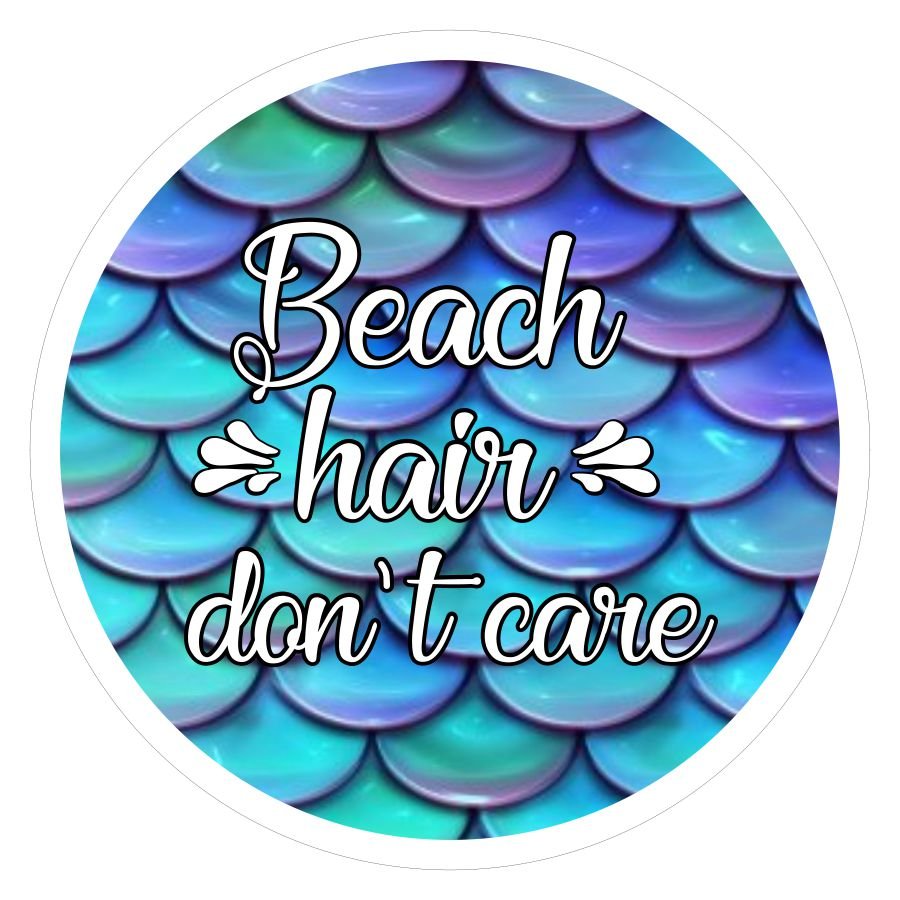 Beach Hair, Don't Care On Mermaid Tail Scales Bronco Spare Tire Cover - Speedlogix