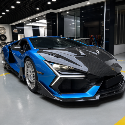 Aggressive LED Style Dry Carbon Fiber Body Kit for Lamborghini Revuelto