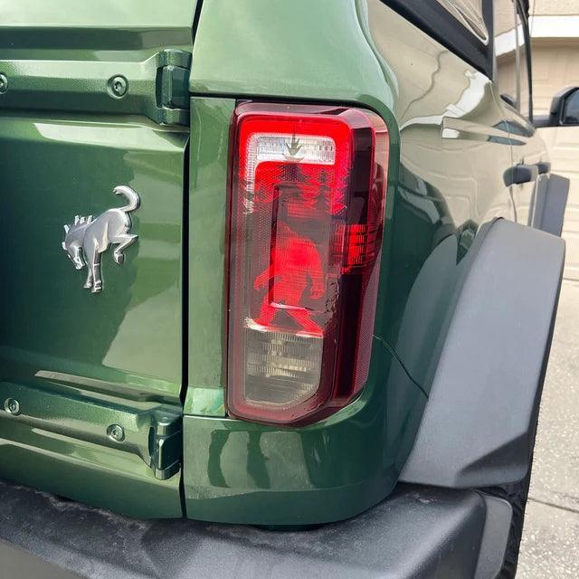 Bigfoot aka Sasquatch in the Woods Tail Light Overlays - 2021+ Bronco - Speedlogix