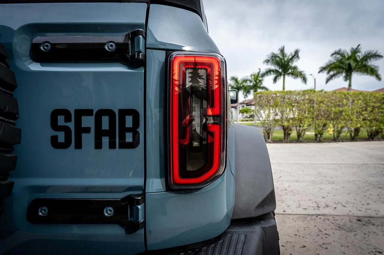 Bigfoot aka Sasquatch in the Woods Tail Light Overlays - 2021+ Bronco - Speedlogix
