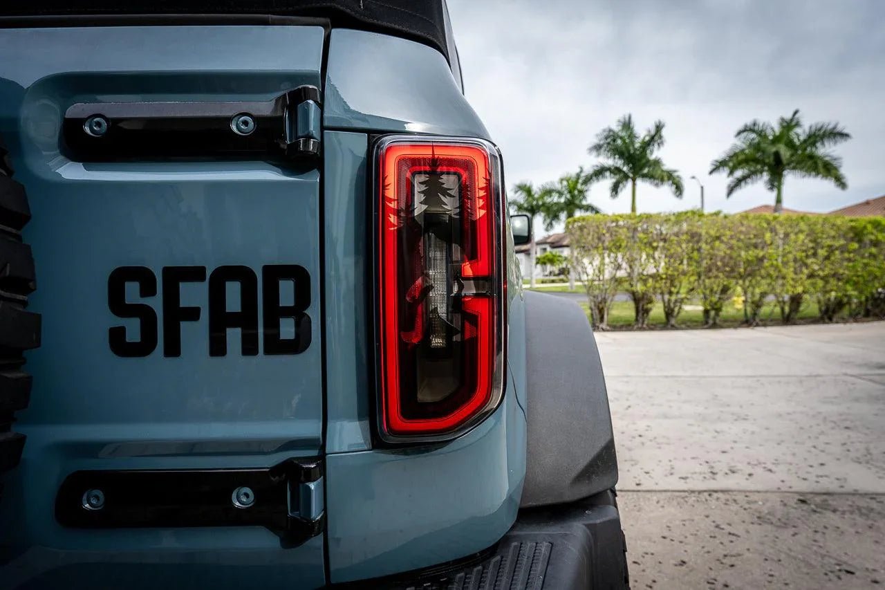 Bigfoot aka Sasquatch in the Woods Tail Light Overlays - 2021+ Bronco - Speedlogix