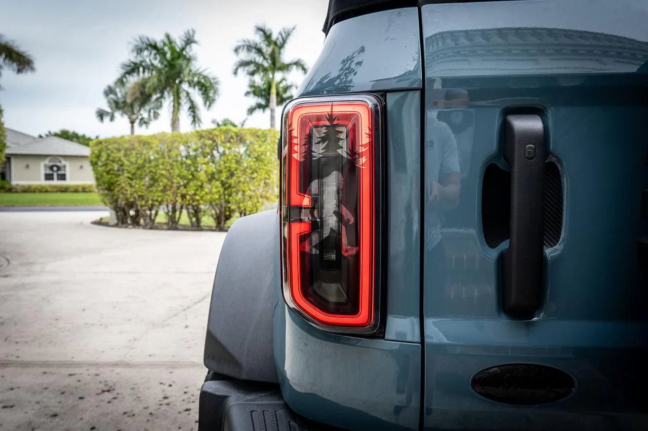 Bigfoot aka Sasquatch in the Woods Tail Light Overlays - 2021+ Bronco - Speedlogix
