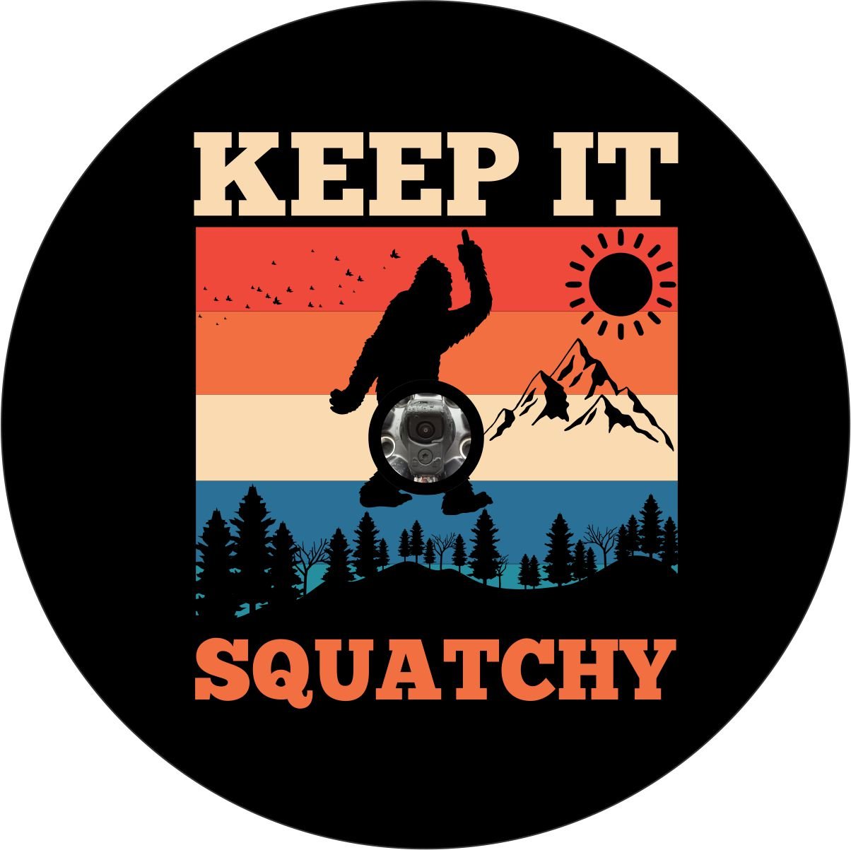 Bigfoot Sasquatch - Keep it Squatchy Bronco Spare Tire Cover - Speedlogix