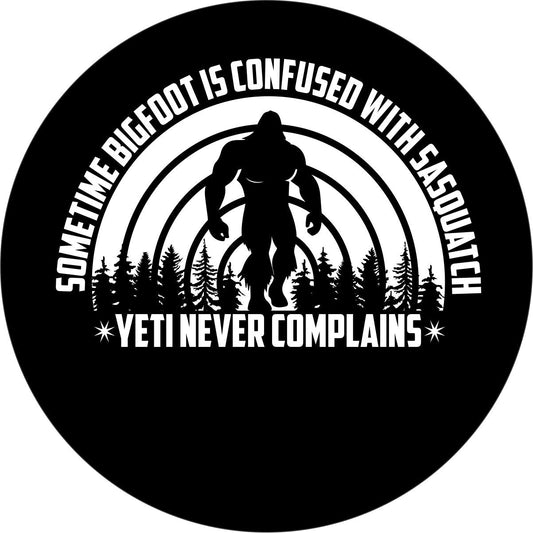 Bigfoot Sasquatch Yeti Funny Bronco Spare Tire Cover - Speedlogix