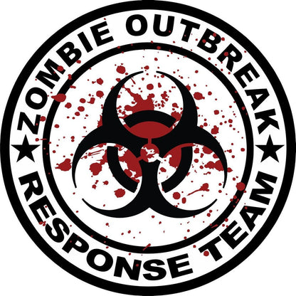 Bio - Hazard & Blood - Zombie Outbreak Response Team Bronco Spare Tire Cover - Speedlogix