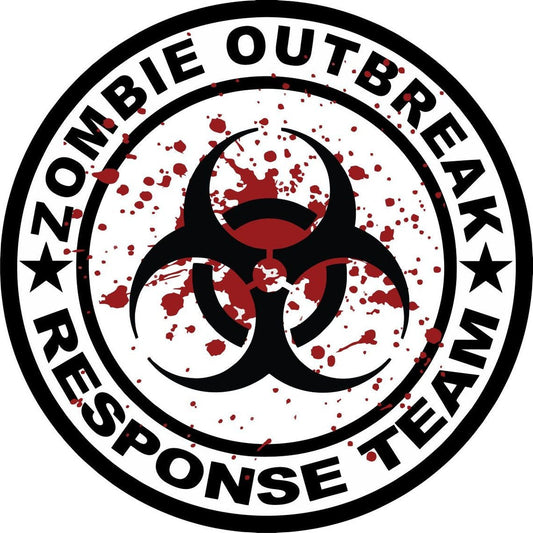 Bio - Hazard & Blood - Zombie Outbreak Response Team Bronco Spare Tire Cover - Speedlogix