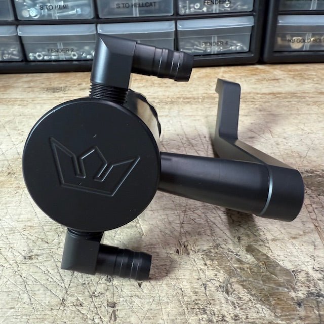 Blemished/Discounted Speedlogix Oil Catch Can 2005 - 2023 Challenger/Charger 392 - Speedlogix