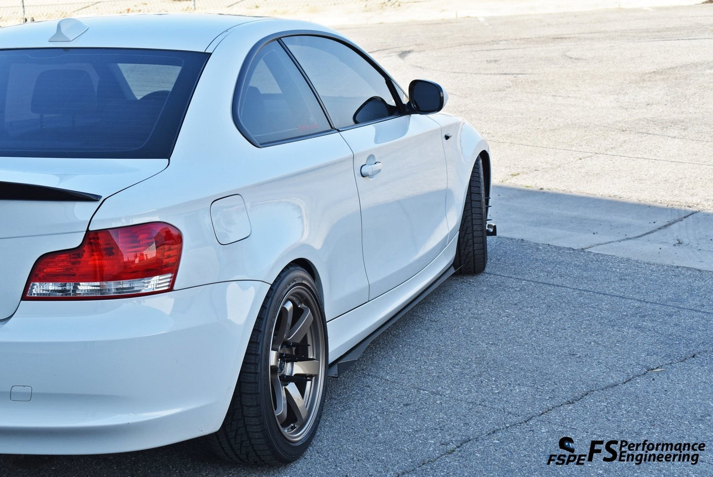 BMW 128i / 135i (2007-2013) E82 Aluminum Side Skirt Extensions V1 & V2