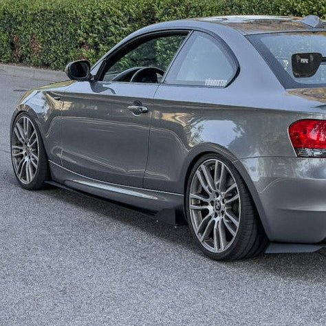 BMW 128i / 135i (2007-2013) E82 Aluminum Side Skirt Extensions V1 & V2