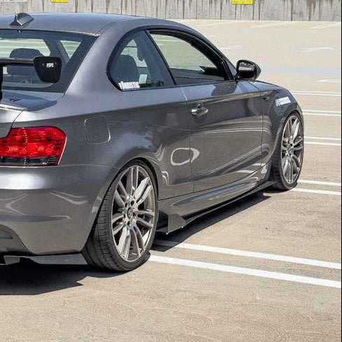 BMW 128i / 135i (2007-2013) E82 Aluminum Side Skirt Extensions V1 & V2