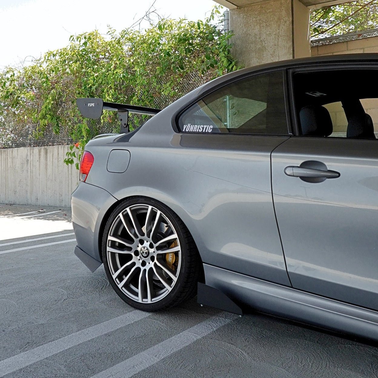 BMW 128i / 135i (2007-2013) E82 Aluminum Side Skirt Extensions V1 & V2