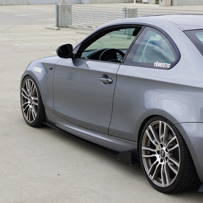 BMW 128i / 135i (2007-2013) E82 Aluminum Side Skirt Extensions V1 & V2