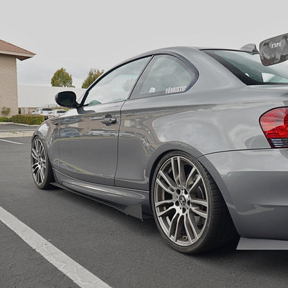 BMW 128i / 135i (2007-2013) E82 Aluminum Side Skirt Extensions V1 & V2