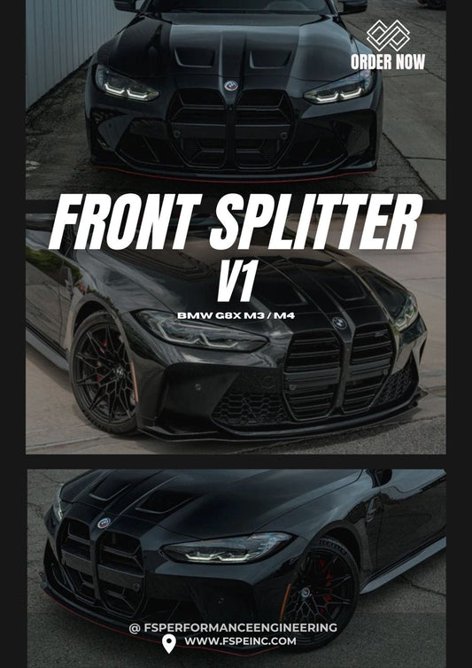 BMW M3 (G80/G81) & M4 (G82/G83) (2021-2026) Front Splitter V1
