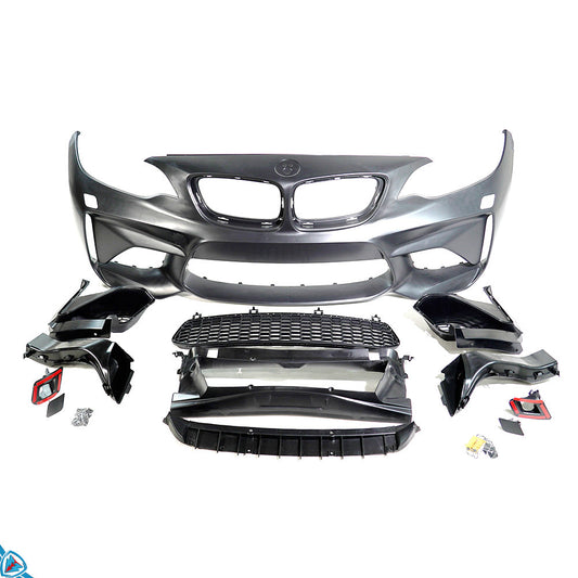 2014-2018 BMW 2 Series (F22/F23) M2 Style Polypropylene Front Bumper Conversion Kit | E3Tuning