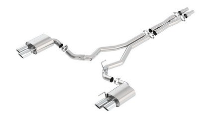 Borla ATAK Cat - Back Exhaust, Polished Tips 2018 - 2023 Mustang 5.0L - Speedlogix