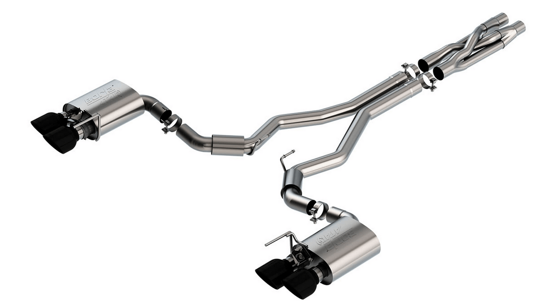Borla ATAK Cat - Back Exhuast, Black Tips 2020 - 2023 Mustang GT500 - Speedlogix