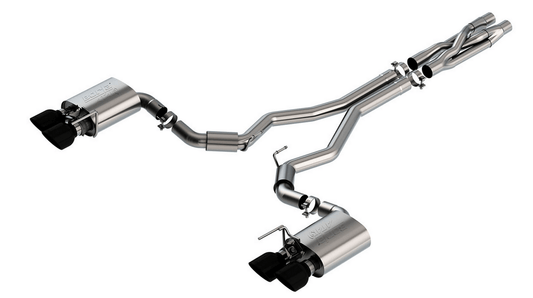 Borla ATAK Cat - Back Exhuast, Black Tips 2020 - 2023 Mustang GT500 - Speedlogix