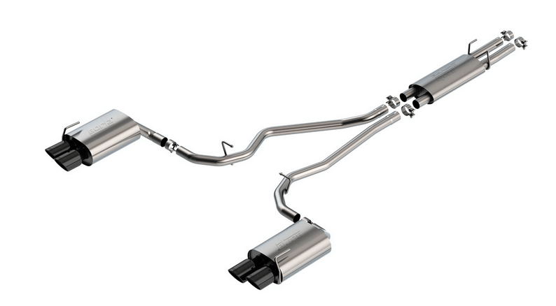 Borla S - TYPE Cat - Back Exhaust, Black Tips 2020 - 2023 Explorer ST - Speedlogix