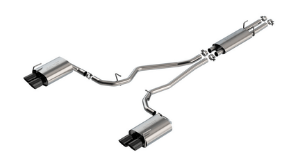 Borla S - TYPE Cat - Back Exhaust, Black Tips 2020 - 2023 Explorer ST - Speedlogix