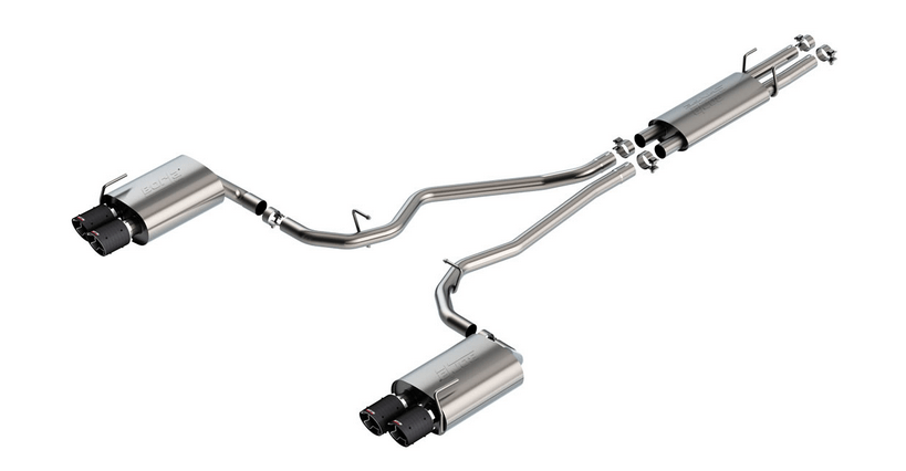 Borla S - TYPE Cat - Back Exhaust, Carbon Tips 2020 - 2023 Explorer ST - Speedlogix
