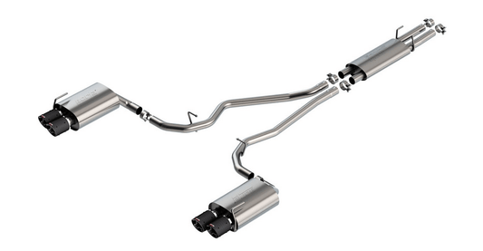 Borla S - TYPE Cat - Back Exhaust, Carbon Tips 2020 - 2023 Explorer ST - Speedlogix