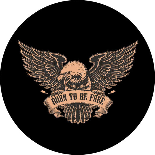 Born To Be Free Fierce American Eagle Bronco Spare Tire Cover - Speedlogix