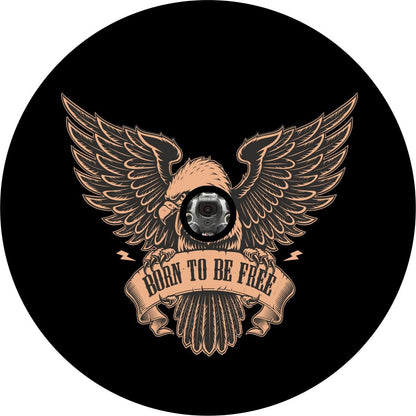 Born To Be Free Fierce American Eagle Bronco Spare Tire Cover - Speedlogix