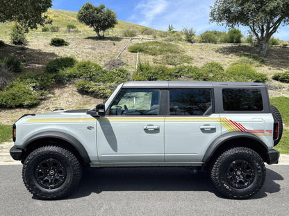 Bronco Color Stripes Decal Sticker. Red, Orange, Yellow Racing Stripes. 6973 - Speedlogix