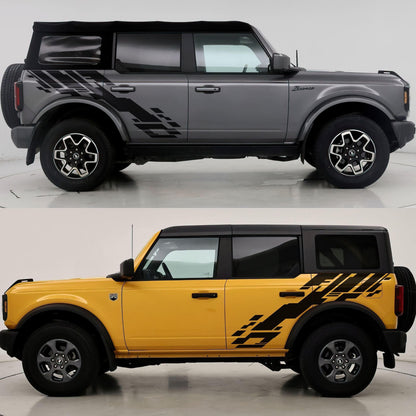 Bronco Digital Glitching Stripes Decal. 6838 - Speedlogix