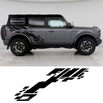 Bronco Digital Glitching Stripes Decal. 6838 - Speedlogix