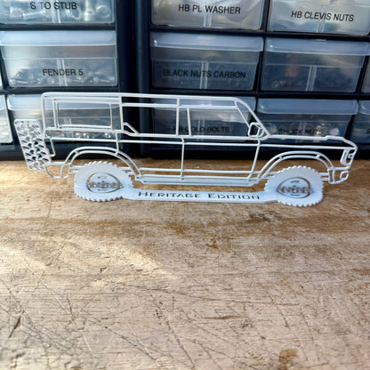 Bronco Heritage Aluminum Cut Out - Speedlogix