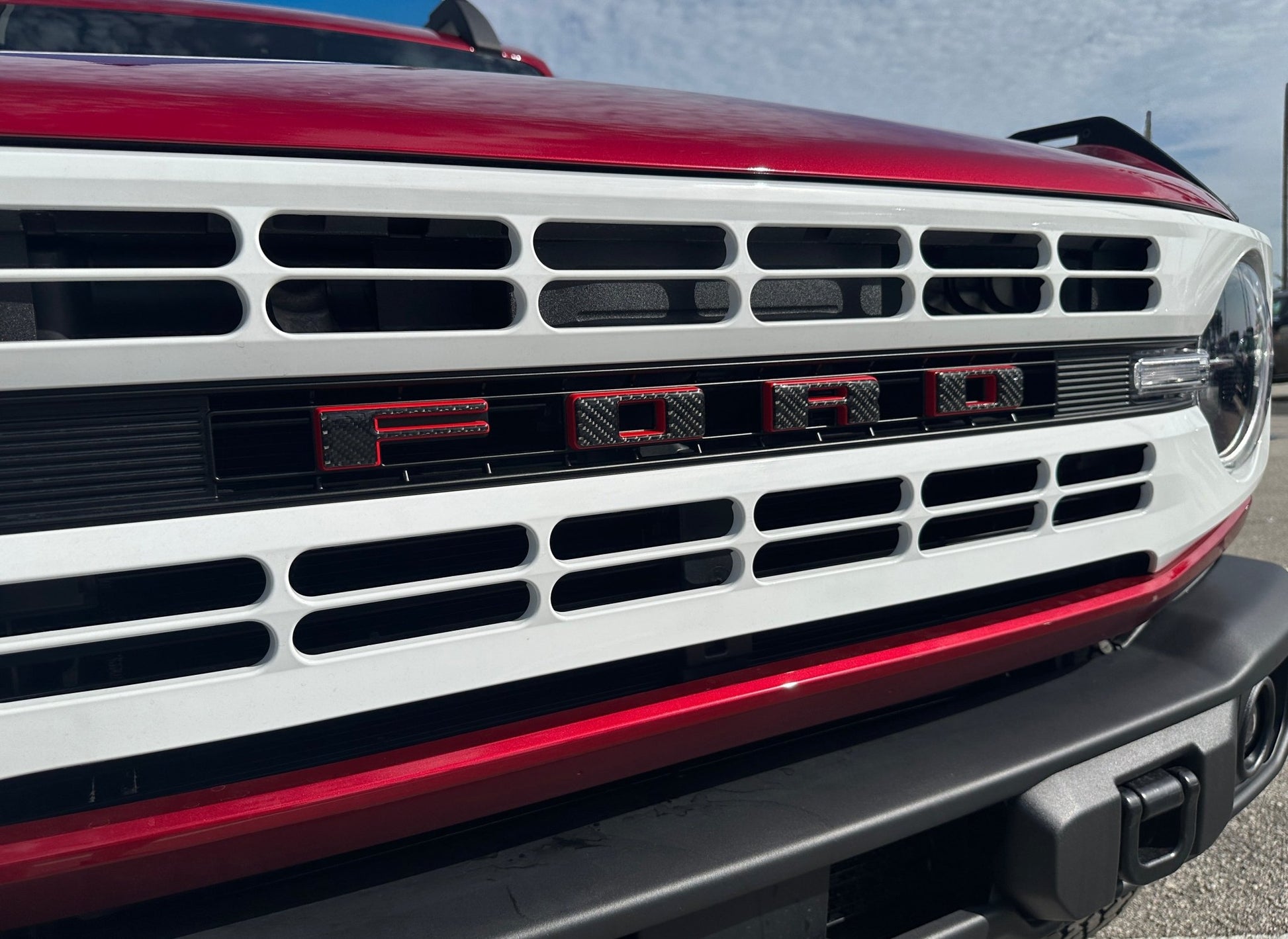 Bronco Heritage Grille Letter Overlays Fits 2023 - 2026 Ford Bronco - Speedlogix