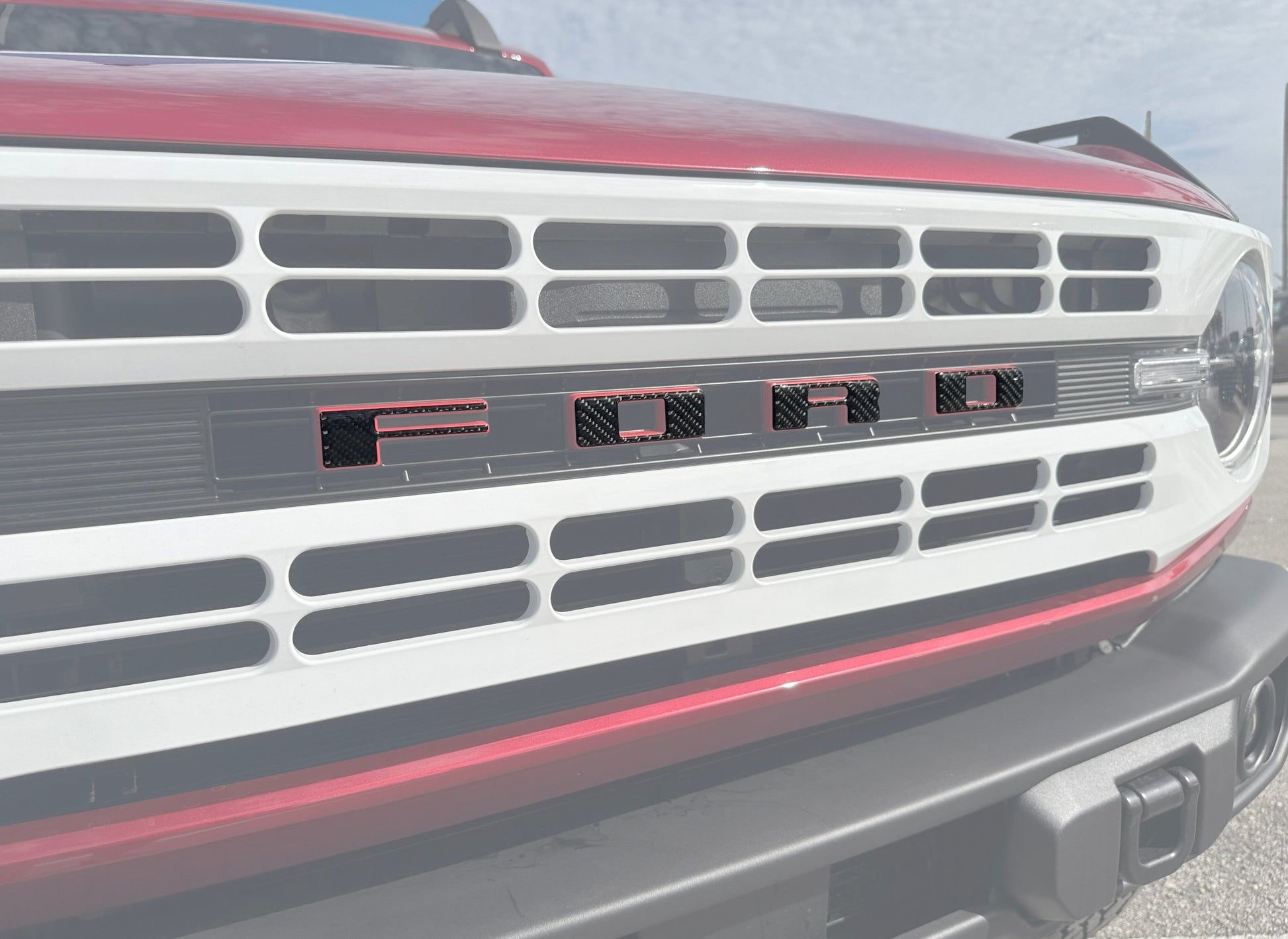 Bronco Heritage Grille Letter Overlays Fits 2023 - 2026 Ford Bronco - Speedlogix