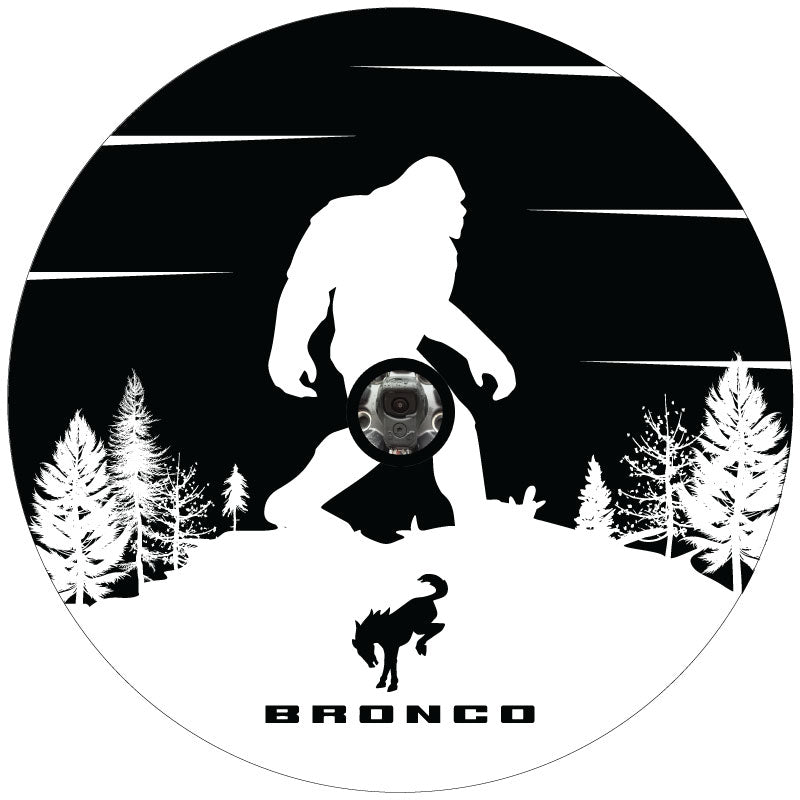 Bronco Horse Logo & Sasquatch Bronco Spare Tire Cover - Speedlogix