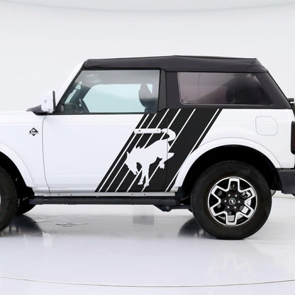 Bronco Horse Side Panel Car Graphic Sticker. 6952 - Speedlogix
