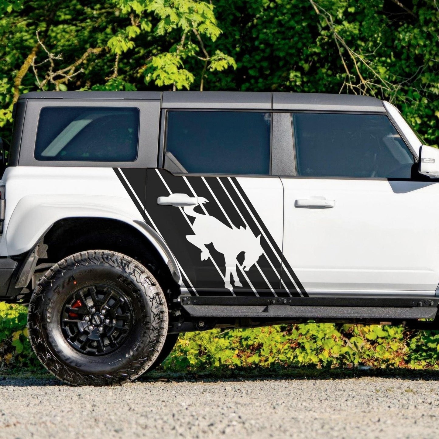 Bronco Horse Side Panel Car Graphic Sticker. 6952 - Speedlogix