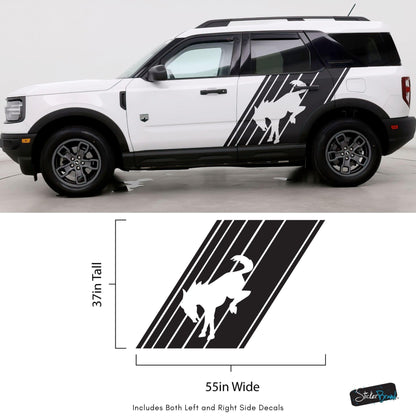 Bronco Horse Side Panel Car Graphic Sticker. 6952 - Speedlogix