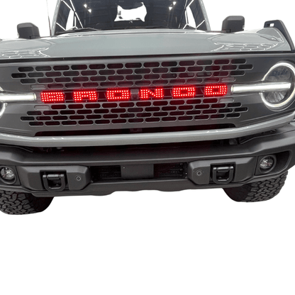 Bronco LED Emblem Letters (Multicolor Flow) - Speedlogix