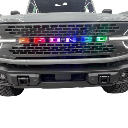 Bronco LED Emblem Letters (Multicolor Flow) - Speedlogix