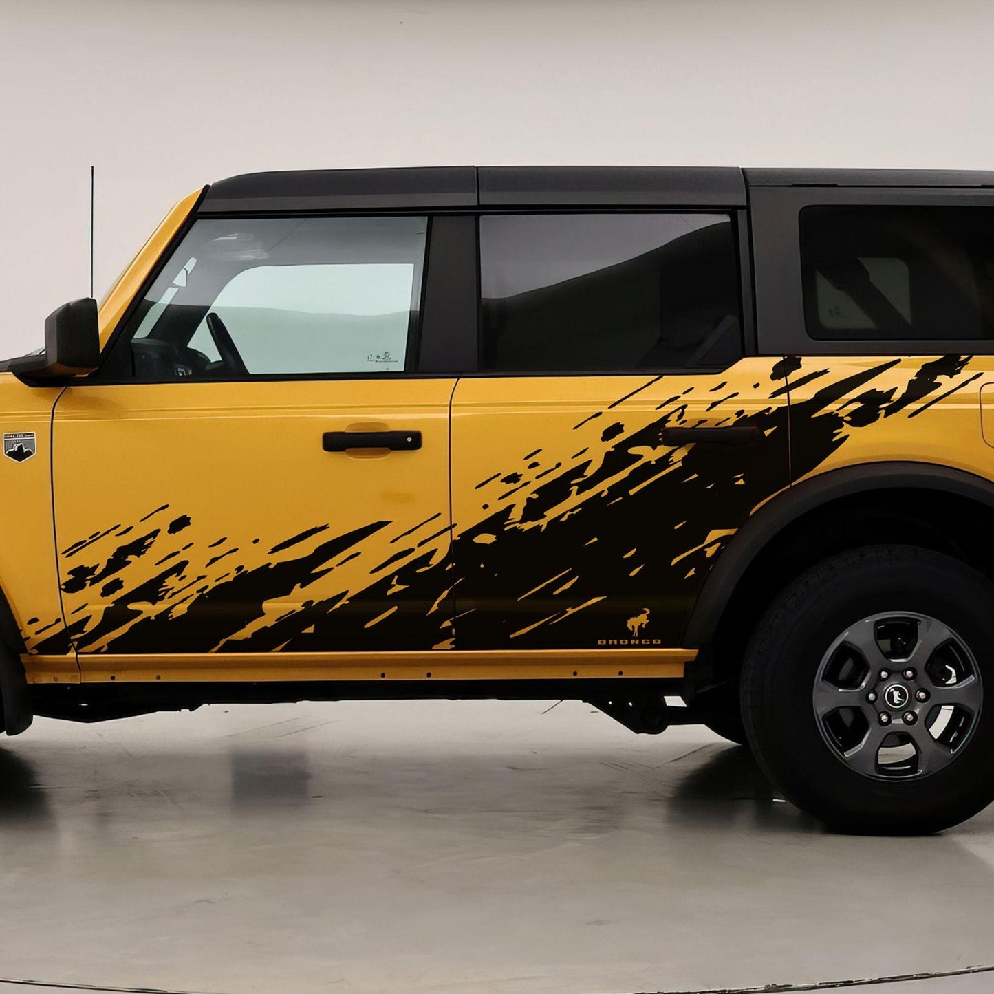 Bronco Mud Splash Side Rocker Panel Car Graphic Sticker. 6896 - Speedlogix