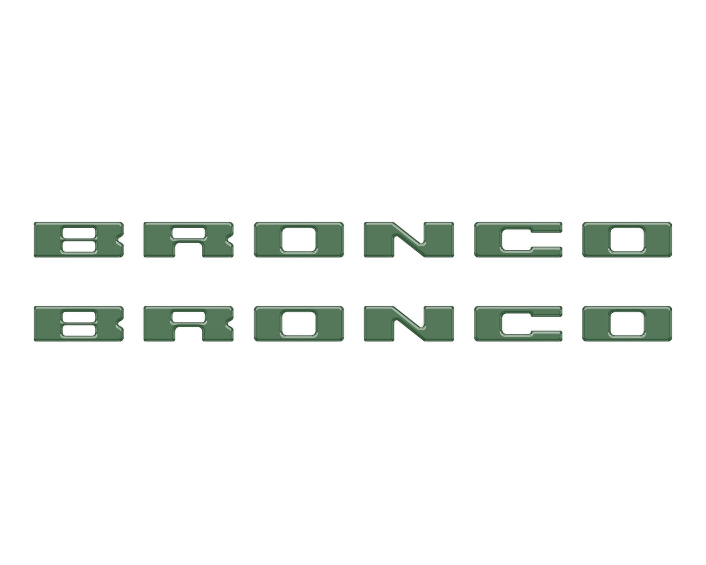 Bronco Running Board Letter Inserts/Overlays Fits 2021 - 2026 Ford Bronco - Speedlogix