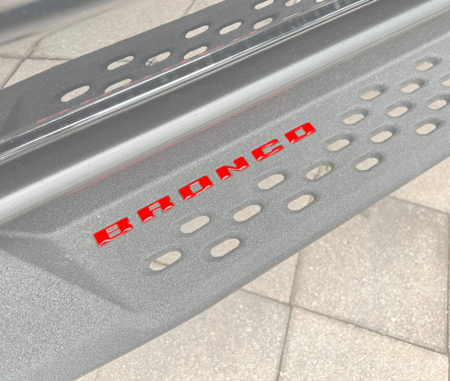 Bronco Running Board Letter Inserts/Overlays Fits 2021 - 2026 Ford Bronco - Speedlogix