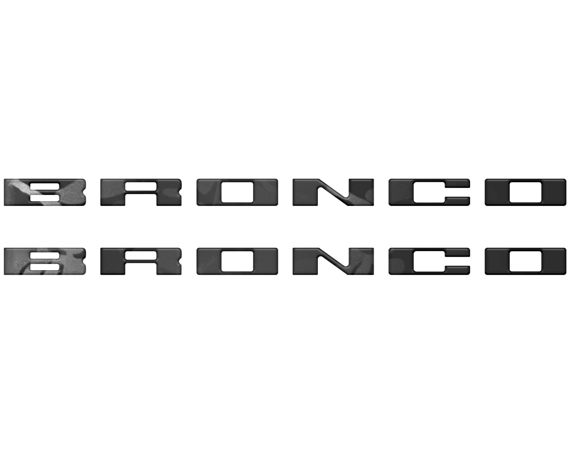 Bronco Running Board Letter Inserts/Overlays Fits 2021 - 2026 Ford Bronco - Speedlogix
