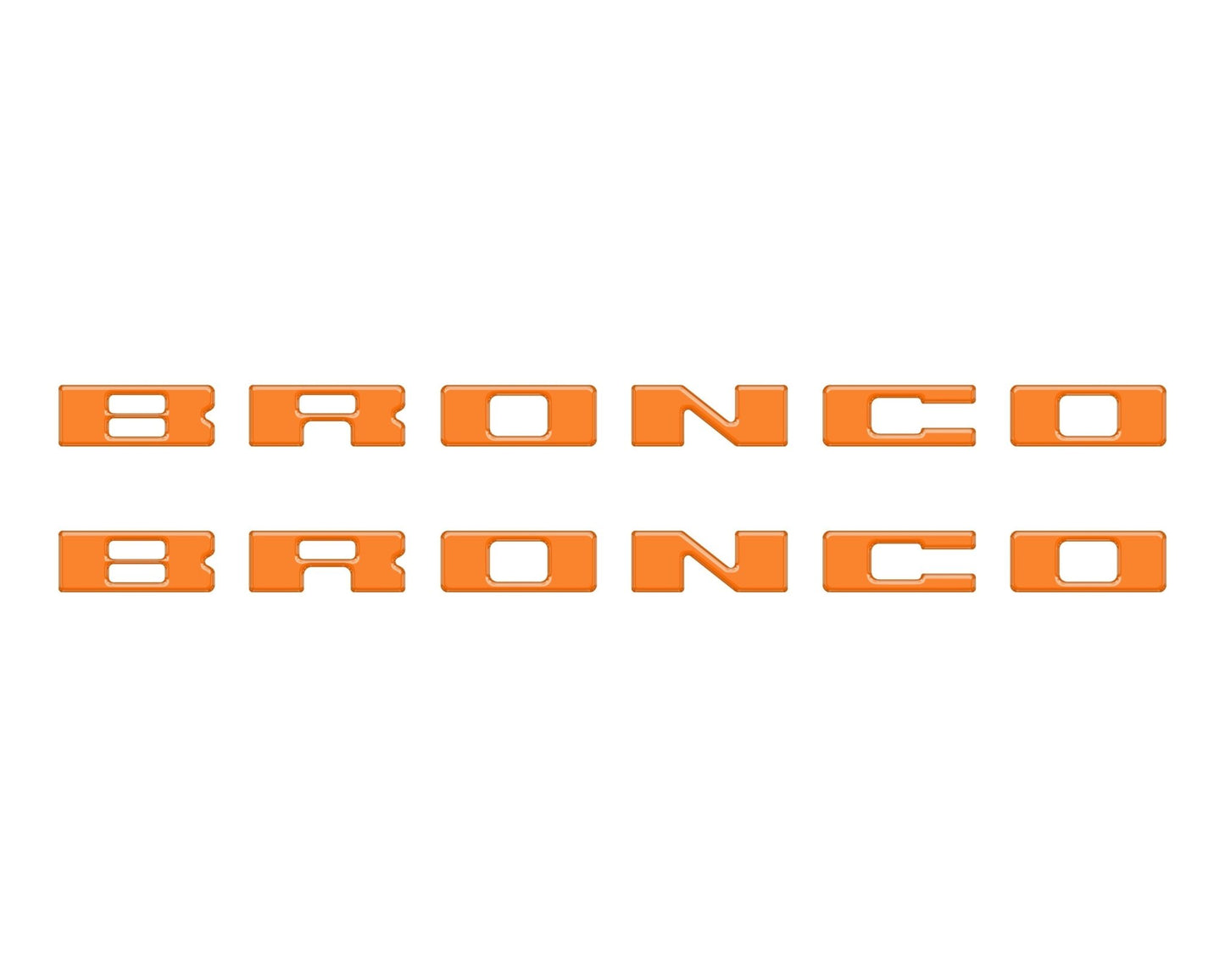 Bronco Running Board Letter Inserts/Overlays Fits 2021 - 2026 Ford Bronco - Speedlogix
