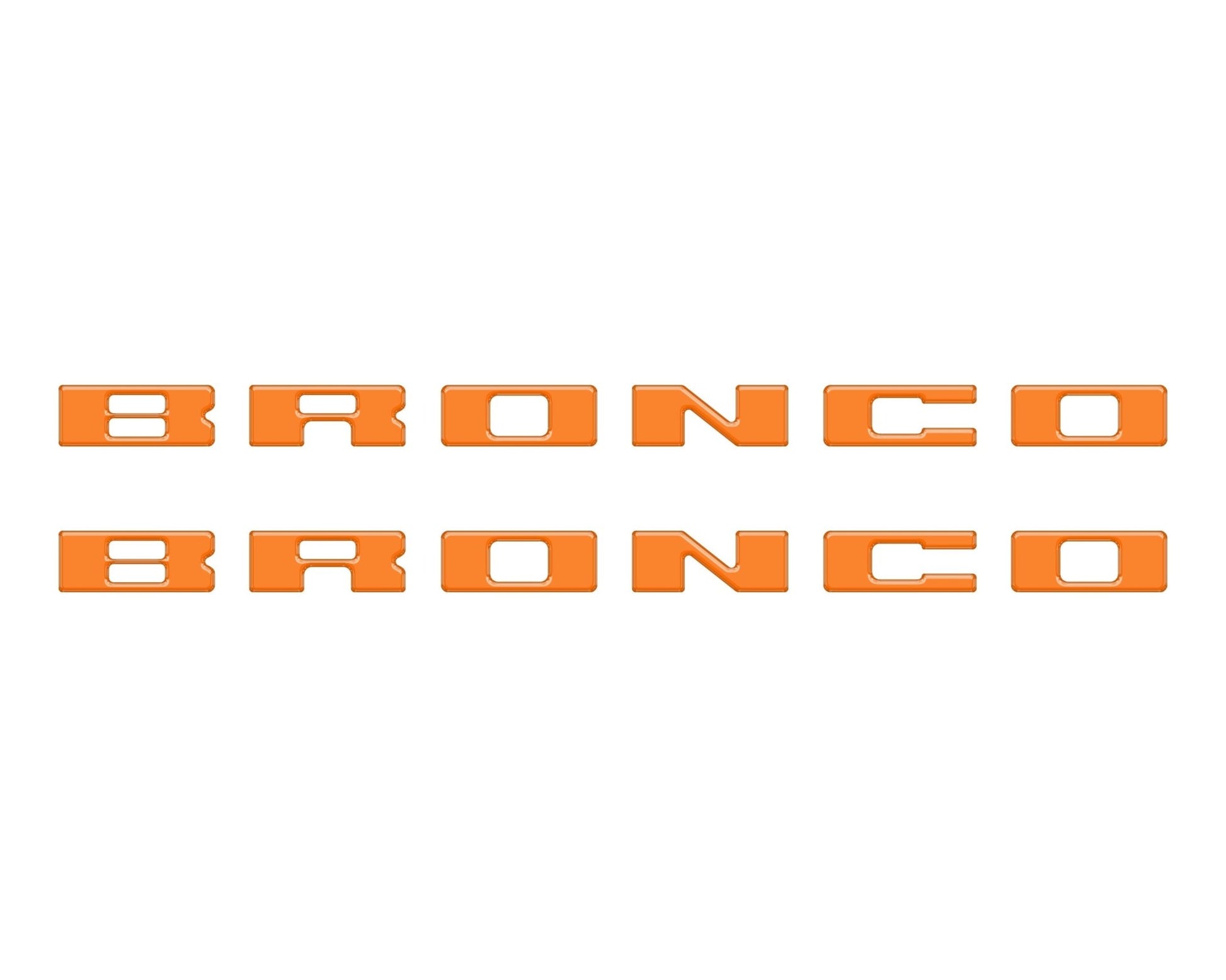 Bronco Running Board Letter Inserts/Overlays Fits 2021 - 2026 Ford Bronco - Speedlogix