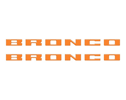 Bronco Running Board Letter Inserts/Overlays Fits 2021 - 2026 Ford Bronco - Speedlogix