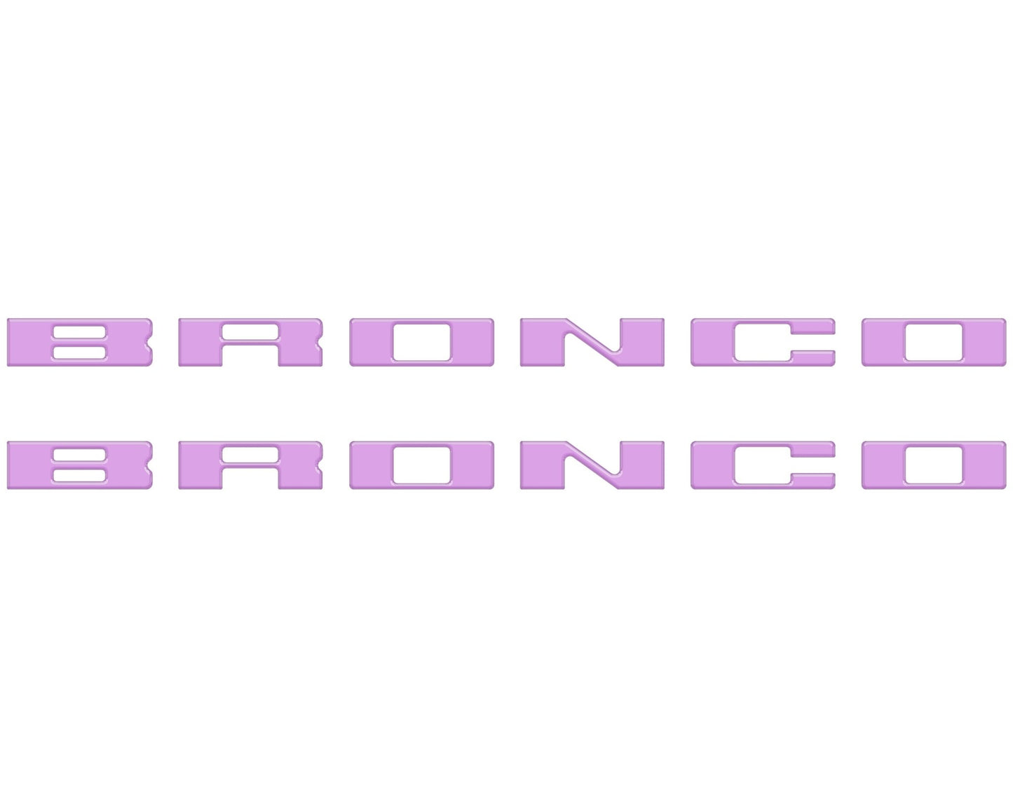 Bronco Running Board Letter Inserts/Overlays Fits 2021 - 2026 Ford Bronco - Speedlogix