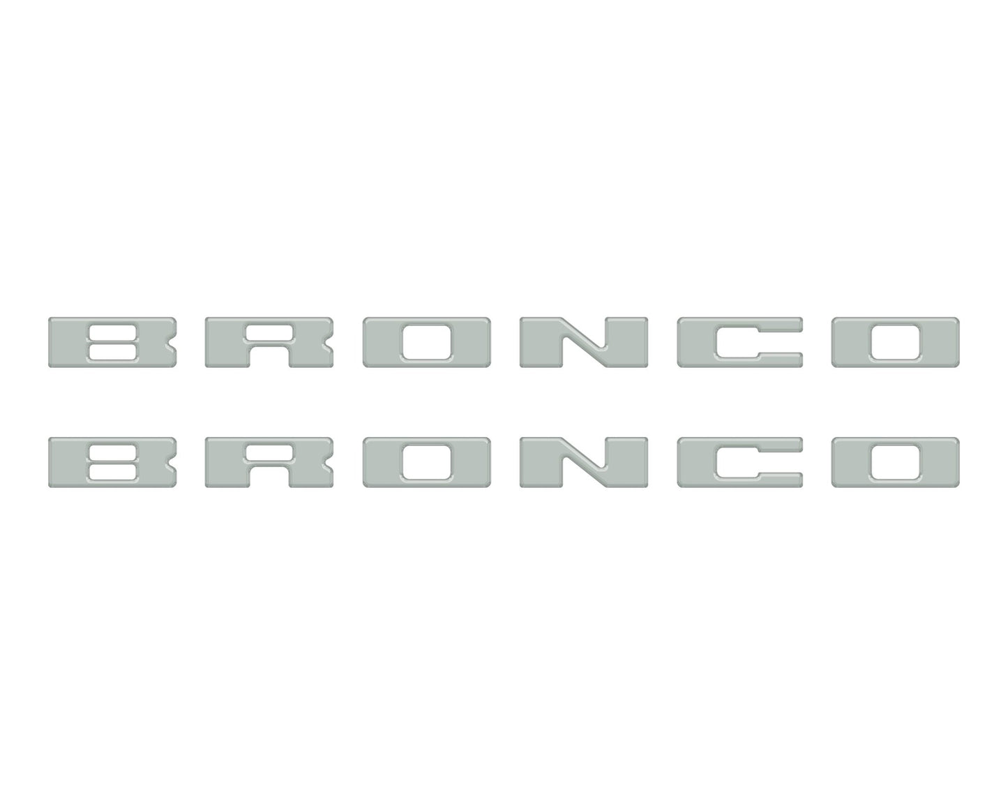 Bronco Running Board Letter Inserts/Overlays Fits 2021 - 2026 Ford Bronco - Speedlogix